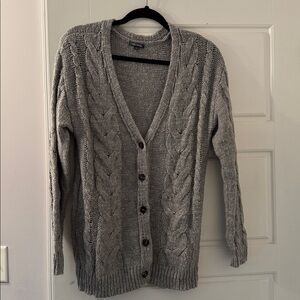 Wild Fable Gray Cable Knit Cardigan size Medium